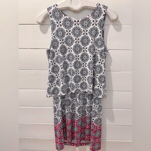 🤍HATLEY – SLEEVELESS DROP-WAIST DRESS – SIZE XS